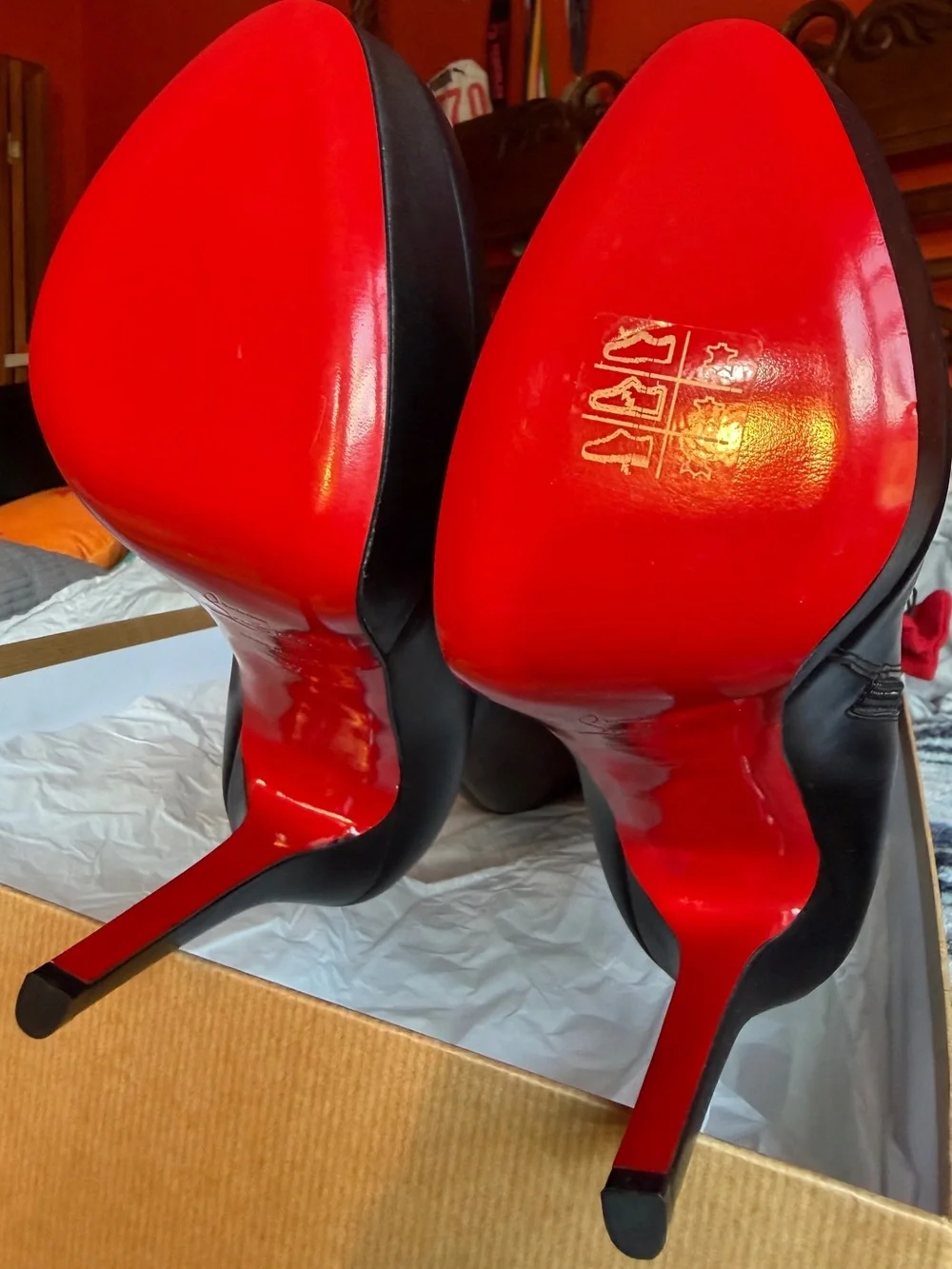 Christian Louboutin Black Leather 140 Over-the-Knee Platform Stiletto Boots